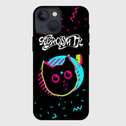 Чехол для iPhone 13 mini Aerosmith - rock star cat