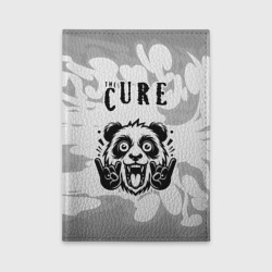 Обложка для автодокументов The Cure рок панда на светлом фоне