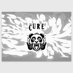 Поздравительная открытка The Cure рок панда на светлом фоне