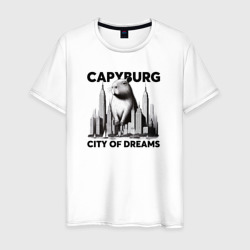 Прикол город капибар – Мужская футболка хлопок с принтом купить со скидкой в -20%