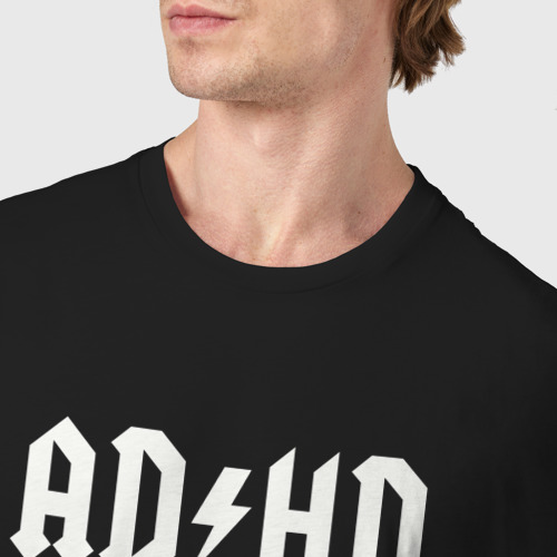 Мужская футболка хлопок с принтом ADHD Highway to, фото #4