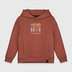 Детское худи Oversize хлопок ADHD it`s not a disability