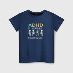 Детская футболка хлопок ADHD it`s not a disability