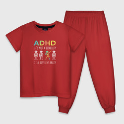 Детская пижама хлопок ADHD it`s not a disability