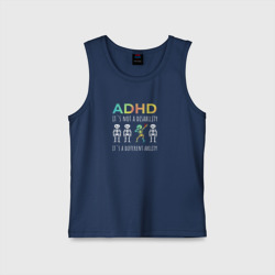 Детская майка хлопок ADHD it`s not a disability