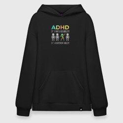 Худи SuperOversize хлопок ADHD it`s not a disability