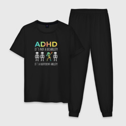 Мужская пижама хлопок ADHD it`s not a disability