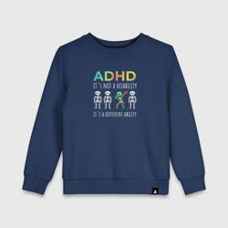 Детский свитшот хлопок ADHD it`s not a disability