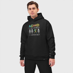 Мужской костюм oversize хлопок ADHD it`s not a disability - фото 2