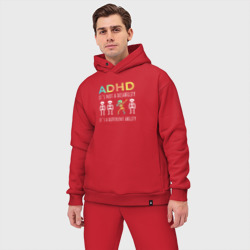 Мужской костюм oversize хлопок ADHD it`s not a disability - фото 2