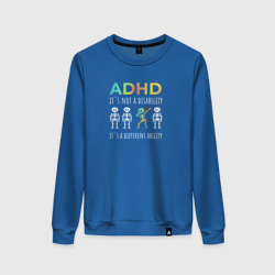 Женский свитшот хлопок ADHD it`s not a disability