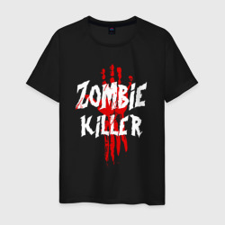 Убийца зомби – Мужская футболка хлопок с принтом купить со скидкой в -20%