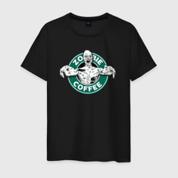 Zombie coffee – Мужская футболка хлопок с принтом купить со скидкой в -20%