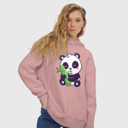 Женское худи Oversize хлопок Bamboo panda - фото 2