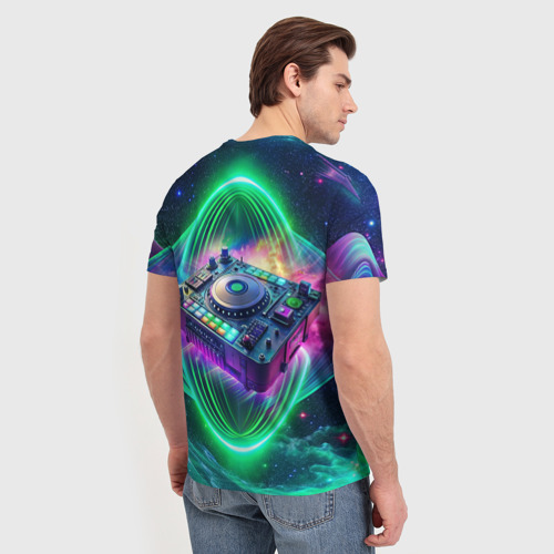 Мужская футболка 3D Space DJ alien, цвет 3D печать - фото 4