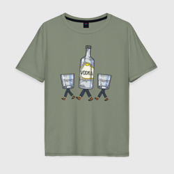 Мужская футболка хлопок Oversize Vodka