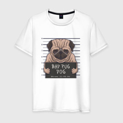 Плохой пес - магшот – Мужская футболка хлопок с принтом купить со скидкой в -20%