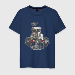 Пес - бодибилдер – Мужская футболка хлопок с принтом купить со скидкой в -20%