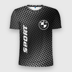 BMW sport carbon – Мужская футболка 3D Slim с принтом купить со скидкой в -9%
