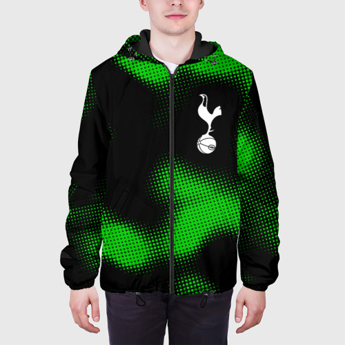 Мужская куртка 3D с принтом Tottenham sport halftone, вид сбоку #3