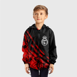Детская ветровка 3D Real Madrid sport grunge - фото 2