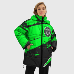 Женская зимняя куртка Oversize Leicester City sport green - фото 2