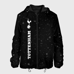 Мужская куртка 3D Tottenham sport на темном фоне по-вертикали