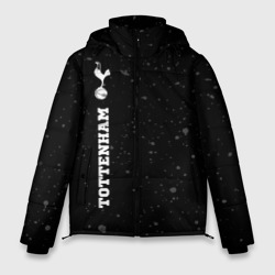 Мужская зимняя куртка 3D Tottenham sport на темном фоне по-вертикали