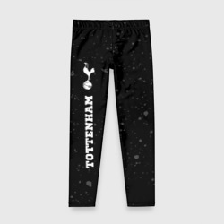 Детские леггинсы 3D Tottenham sport на темном фоне по-вертикали