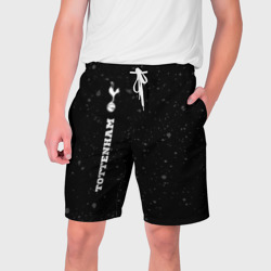 Мужские шорты 3D Tottenham sport на темном фоне по-вертикали