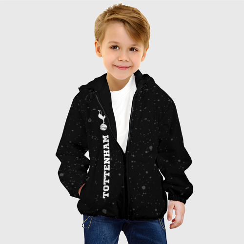 Детская куртка 3D Tottenham sport на темном фоне по-вертикали, цвет черный - фото 3