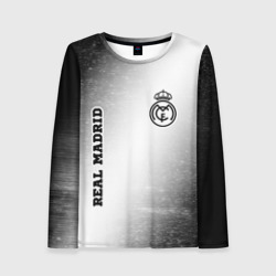 Женский лонгслив 3D Real Madrid sport на светлом фоне вертикально