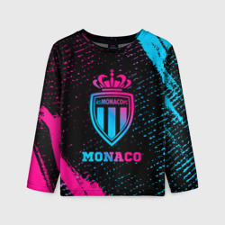 Детский лонгслив 3D Monaco - neon gradient