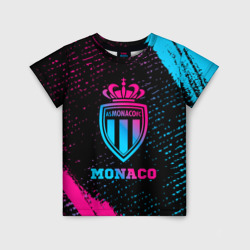 Monaco - neon gradient – Футболка с принтом купить со скидкой в -33%