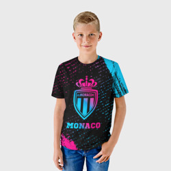 Детская футболка 3D Monaco - neon gradient - фото 2