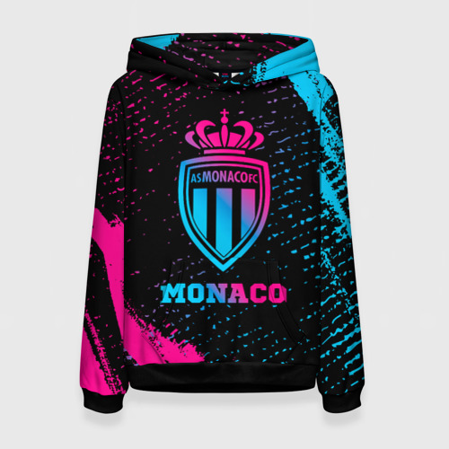 Женская толстовка 3D Monaco - neon gradient, цвет 3D печать