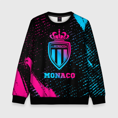 Детский свитшот 3D Monaco - neon gradient, цвет 3D печать