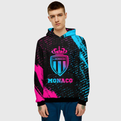 Мужская толстовка 3D Monaco - neon gradient - фото 2