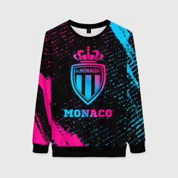 Женский свитшот 3D Monaco - neon gradient