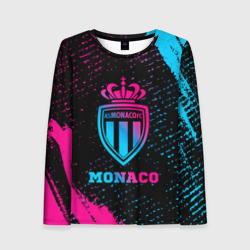 Женский лонгслив 3D Monaco - neon gradient