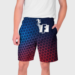 Fortnite неоновые соты – Мужские шорты 3D с принтом купить