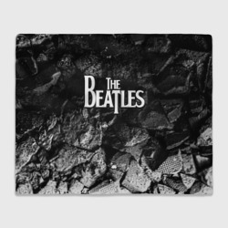 Плед 3D The Beatles black graphite