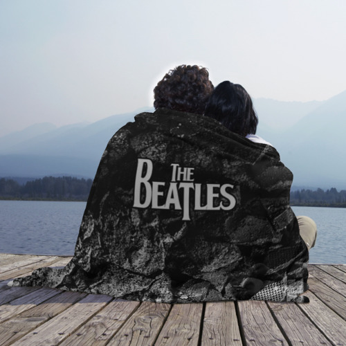 Плед 3D The Beatles black graphite, цвет 3D (велсофт) - фото 3