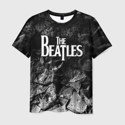 Мужская футболка 3D The Beatles black graphite