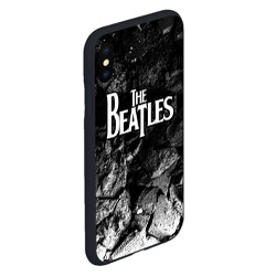 Чехол для iPhone XS Max матовый The Beatles black graphite - фото 2