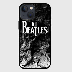 Чехол для iPhone 13 mini The Beatles black graphite