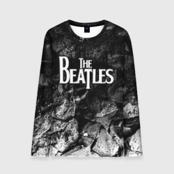 Мужской лонгслив 3D The Beatles black graphite