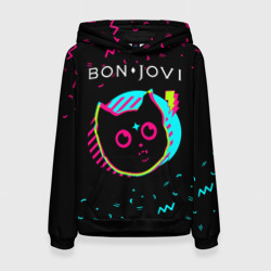 Bon Jovi - rock star cat – Женская толстовка 3D с принтом купить со скидкой в -32%