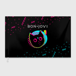 Флаг 3D Bon Jovi - rock star cat