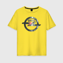 Opel 3D лого – Женская футболка хлопок Oversize с принтом купить со скидкой в -16%